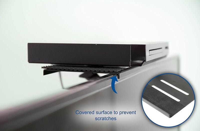 Mount Plus 05-01 2 Pack Top Shelf TV Mounting Bracket 12-inch Wide Platform | Holds Speaker, Streaming Device | Made for Apple TV and Remote (2 Pack) - Image 5